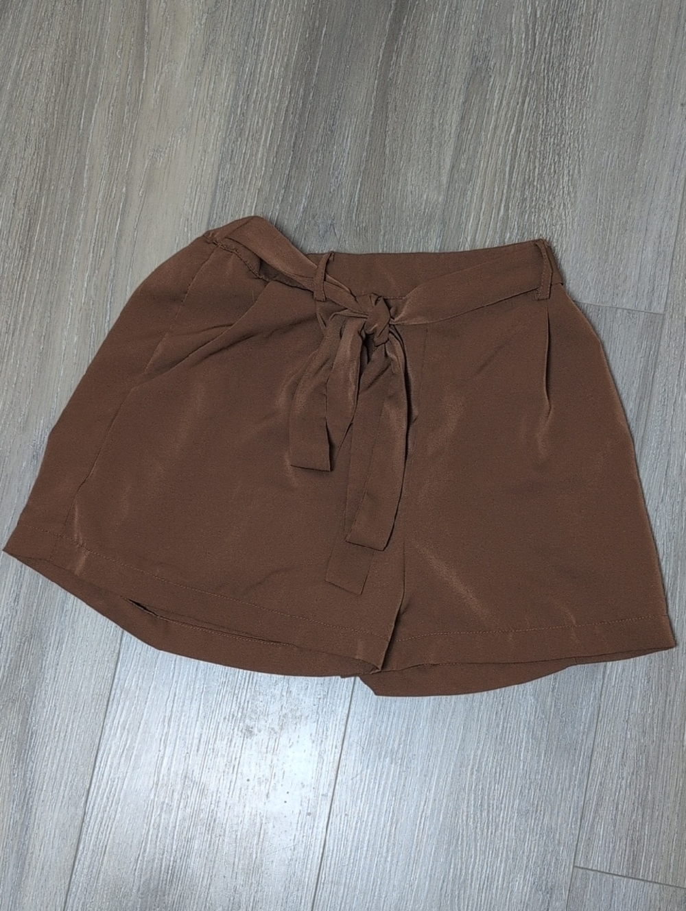 Blue Rain Women’s Brown Tie-Waist Shorts